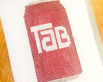 Tab Soda - Hand Painted Needlepoint Canvas