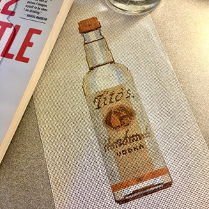 Tito&#39;s Vodka -  Hand Painted Needlepoint Canvas