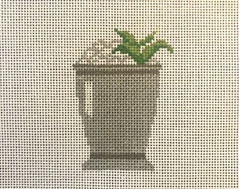 Mint Julep -  Hand Painted Needlepoint Canvas
