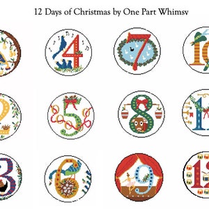 12 Days of Christmas Series Complete Set Needlepoint - Etsy
