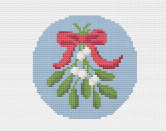 Mistletoe - Needlepoint or Cross Stitch Chart