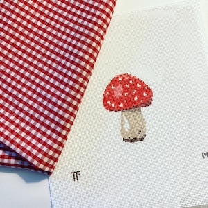 Mushroom  - Hand Painted Needlepoint Canvas