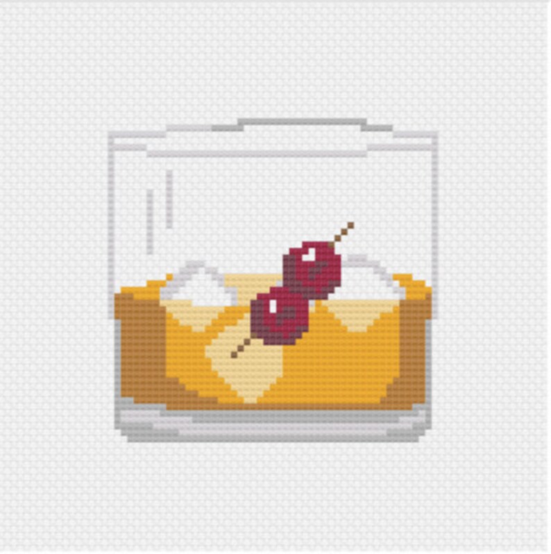 Manhattan Cocktail 3 Versions Hand Painted Needlepoint Etsy