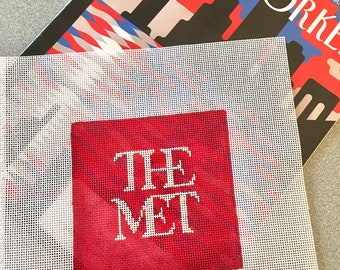 NYC Met Museum logo - Needlepoint Canvas