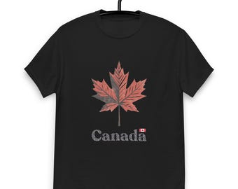 T-shirt met Canada Maple Leaf Essentials | T-shirt Canadian Pride | Uniseks shirt