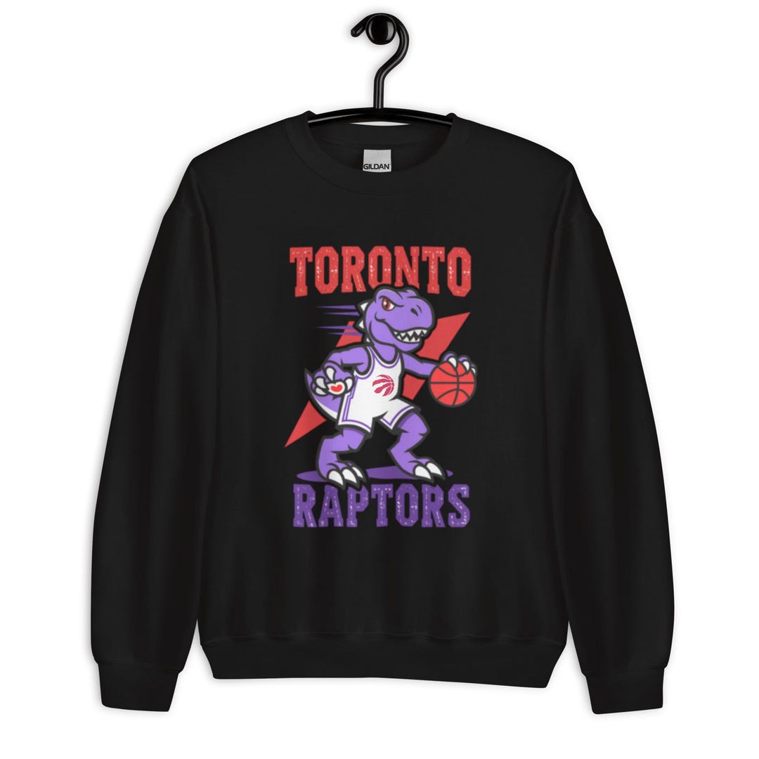 Toronto Raptors Holographic Glow Unisex Dino Sweatshirt – Vintage 90s ...