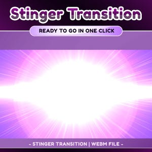 Crystal Void Animierter Stinger Übergang für Twitch, Youtube, Neon Farbverlauf Übergang, Glow Animation Übergang, Luminous Wipe Effekt