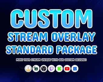 Standart Custom Order | Custom Pack | Stream Overlay Pack | Custom Panel | Custom Screen | Custom Overlay| Vtuber Overlay |Streamer  Overlay