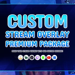 Premium Custom Order | Custom Pack | Stream Overlay Pack | Custom Panel | Custom Screen | Custom Overlay| Vtuber Overlay |Streamer  Overlay