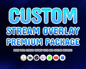 Premium Custom Order | Custom Pack | Stream Overlay Pack | Custom Panel | Custom Screen | Custom Overlay| Vtuber Overlay |Streamer  Overlay