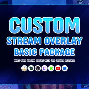 Basic Custom Order | Custom Pack | Stream Overlay Package | Custom Panel | Custom Screen | Custom Overlay| Vtuber Overlay |Streamer  Overlay
