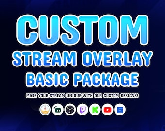 Basic Custom Order | Custom Pack | Stream Overlay Package | Custom Panel | Custom Screen | Custom Overlay| Vtuber Overlay |Streamer  Overlay