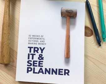 Try It & See Planner: 52 Week Undated Creative Planner with Quarterly Planning and Reflection Pages