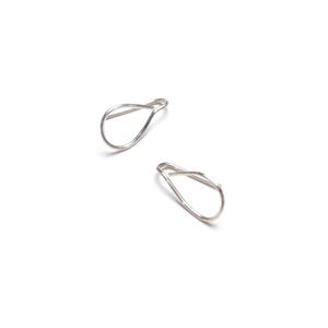 Extra Small Droplet Threader Earrings in silver or 14-kt gold-filled
