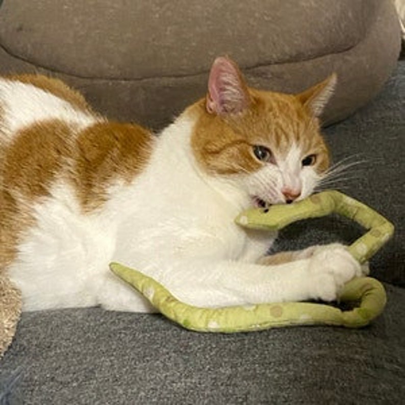 cat toy-catnip snake-handmade cat toy-catnip toy-animal lover-cat lover gift-pet lover gift-cat snake toy-cat favorite-cat lady gift-cat mom image 8