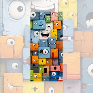 Mischievous Blocks Digital Art – Colorful Monsters, 3D Toy Print ...