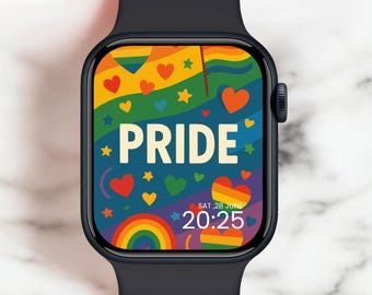 Pride Month Apple Watch Wallpaper 3:4 | Colorful LGBTQ+ Background