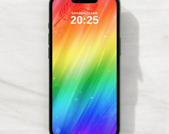 Rainbow Pride Apple Watch Face | Inclusive LGBTQ+ Digital Wallpaper for Smartwatch | Unique Gift