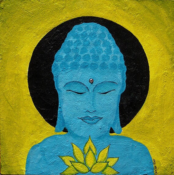 Items similar to My Blue Buddha on Etsy