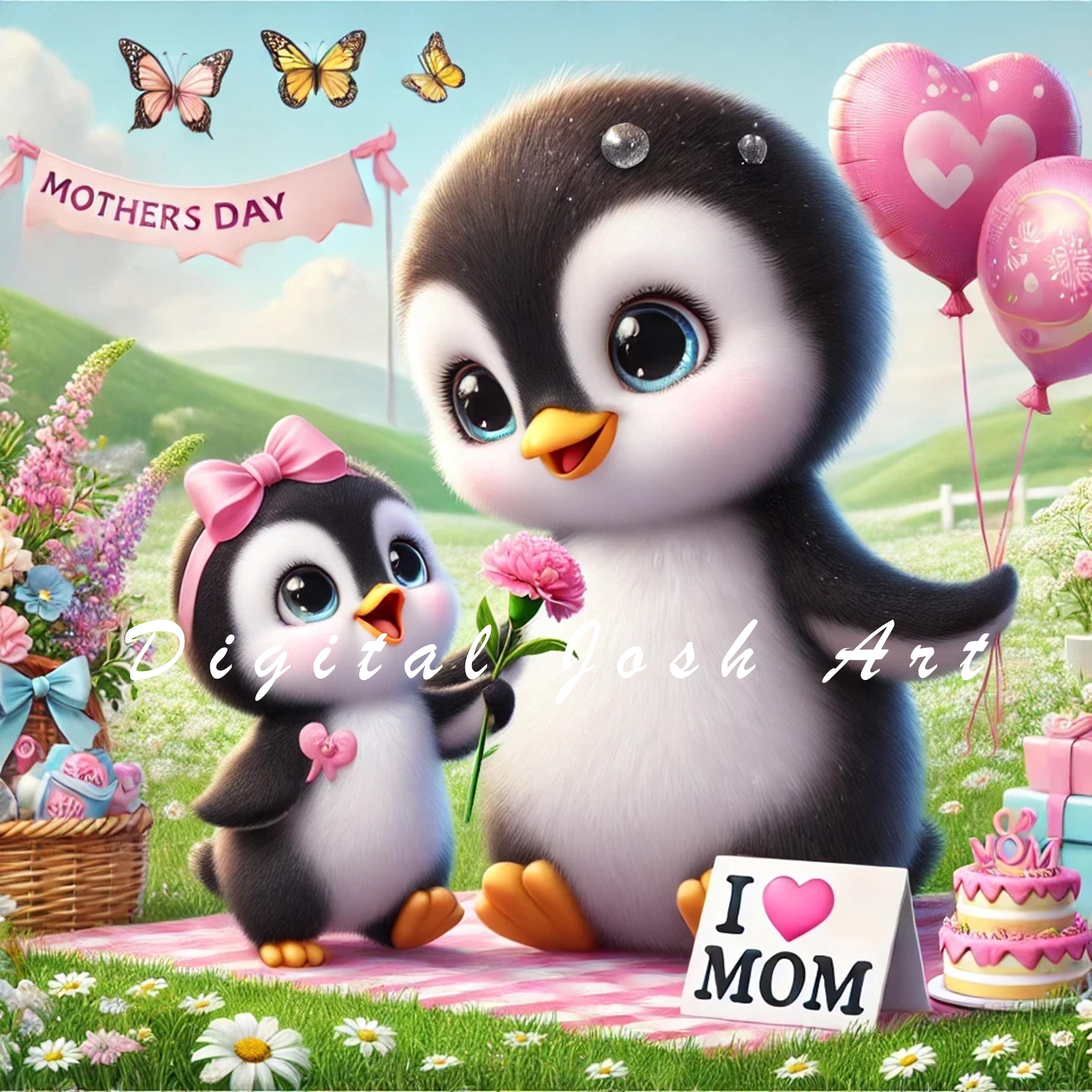 10-jpeg-cute-mother-s-day-penguin-clipart-set-spring-mom-baby