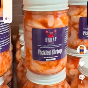 Cajun Pickled Shrimp – Spicy Gulf Coast Snack – Small Batch Southern Seafood – Handmade Gourmet Gift