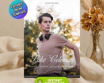 Modern Graduation Invitation 2026, Graduation Announcement 2026, Grad Party Invite, Graduation Decorations, Senior Graduation Party Invite