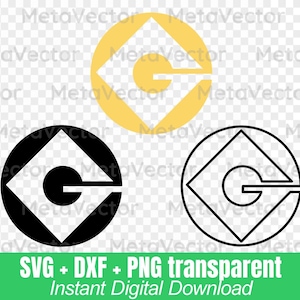 Minions Gru Logo SVG | Minions SVG | Minions PNG | Minions Dxf | Gru Logo Dxf, Minions The Rise of Gru png