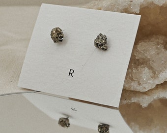 Pyrite Stud Earrings | Gemstone Earrings | Raw Gemstones | Crystal Earrings | Pyrite Earrings | Raw Crystal | Tiny Crystal | Fools Gold