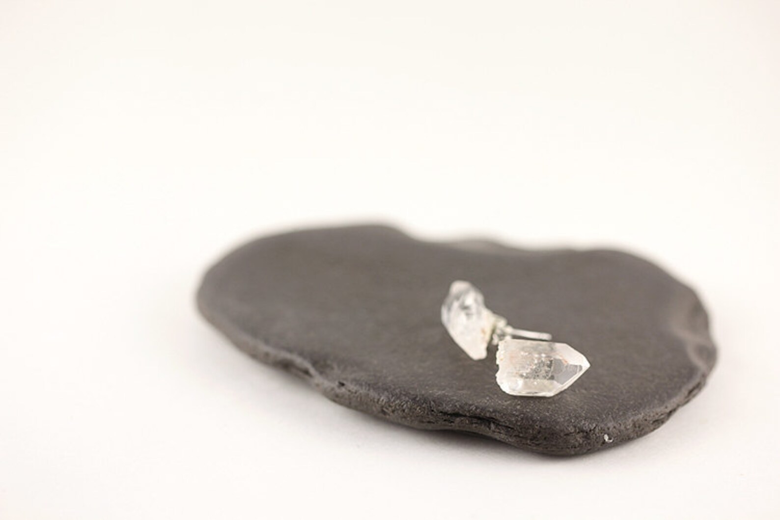 rose quartz studs rose quartz studs