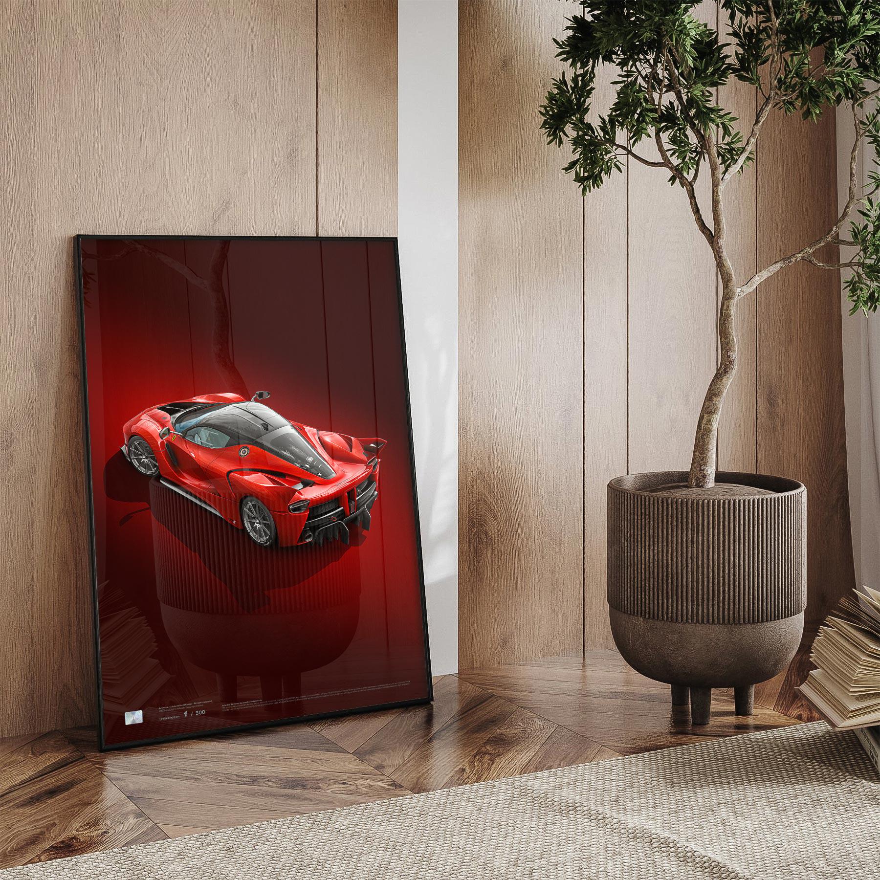 2015 Ferrari FXX K Rear Poster – Classic Giclée Print 50x70 Cm ...