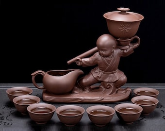 Kung Fu Tea Set | Simple Tea Set | Creative Tea Set | Retro Ceramic Tea Set | Tea Maker | Tea Party Tea Set | Afternoon Tea Set