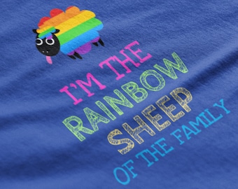 Camiseta sin mangas Rainbow Sheep Pride – Ropa LGBTQ unisex