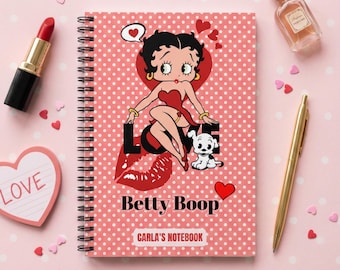Betty Boop Spiral Notebook: Retro Art Journal & Creative Writing