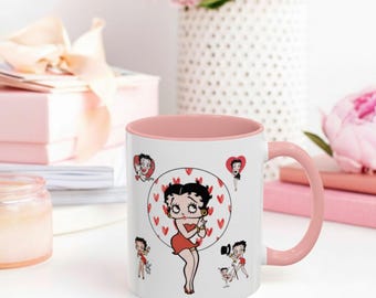 Taza de Betty Boop: Decoración de cocina retro de estilo vintage