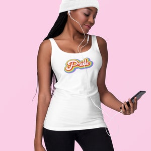 Unisex Rainbow Pride Tank Top -  Stand out with Colorful Design  | Unique Top for Them, LGBTQ Tank Top