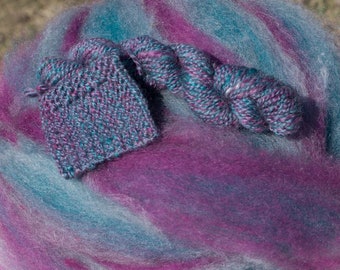 Rockin' the 80's - appx. 8 ounces - Wool and Mohair Roving