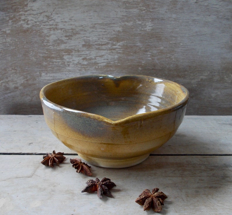 Heart Serving Bowl in Moss and Maple Heart Shaped Pasta Bowl Etsy