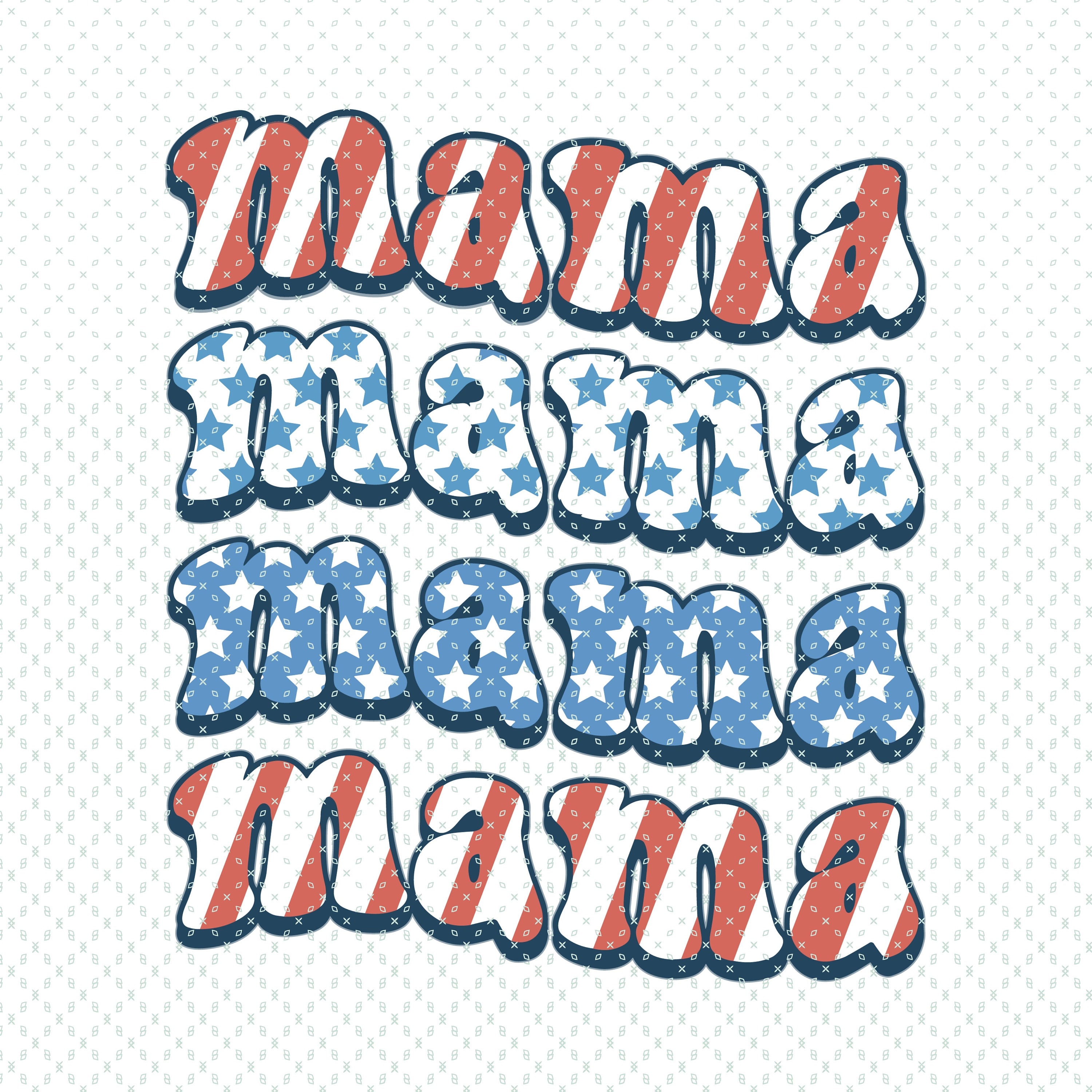 Retro American Mama Png, 4th of July Png, Fourth of July Png, Mama Png ...