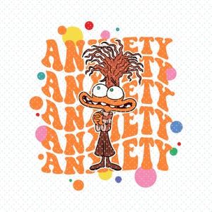 Inside Out 2 PNG SVG, Inside Out 2 Anger, Joy, Disgust, Sadness, Fear, Ennui, Envy, Embarrassment, Anxiety, Inside Out Faces, Digital File