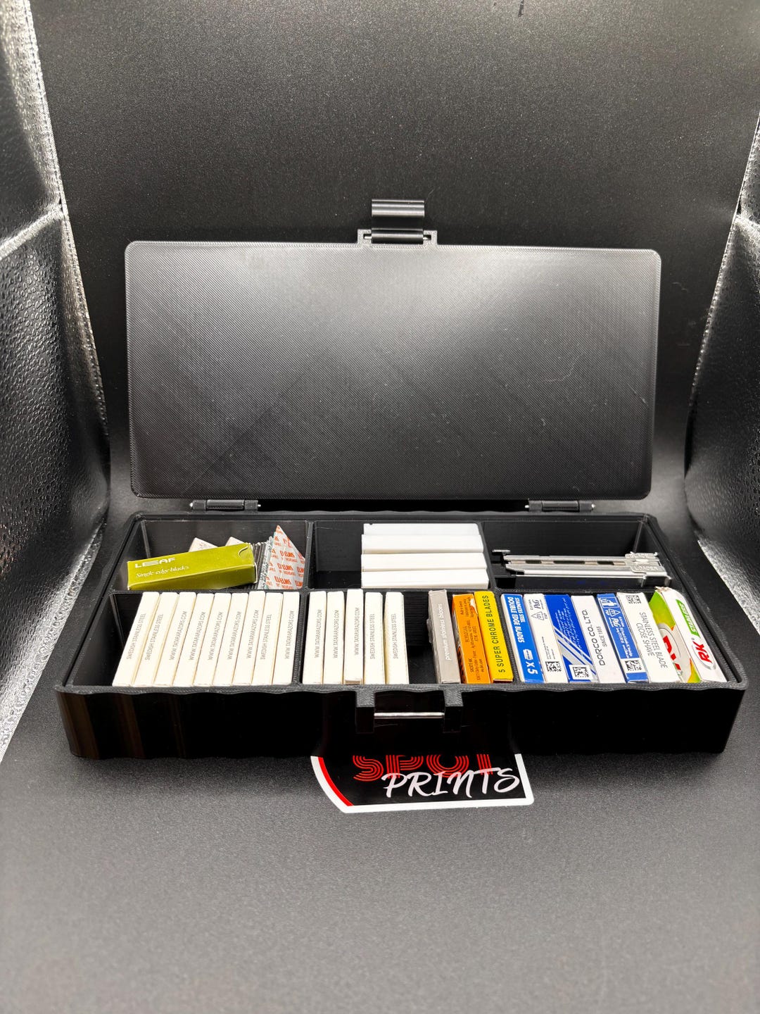 Safety Razor Blade Holder – PETG, Holds 300 Blades, Organizer for ...