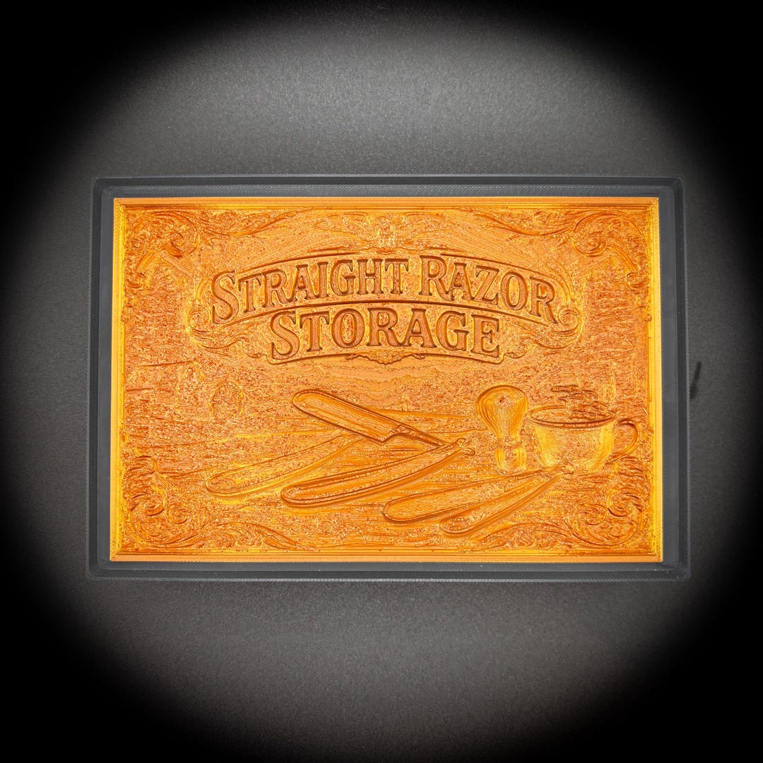7-day Straight Razor Case Copper Edition – PETG Storage With Sliding ...