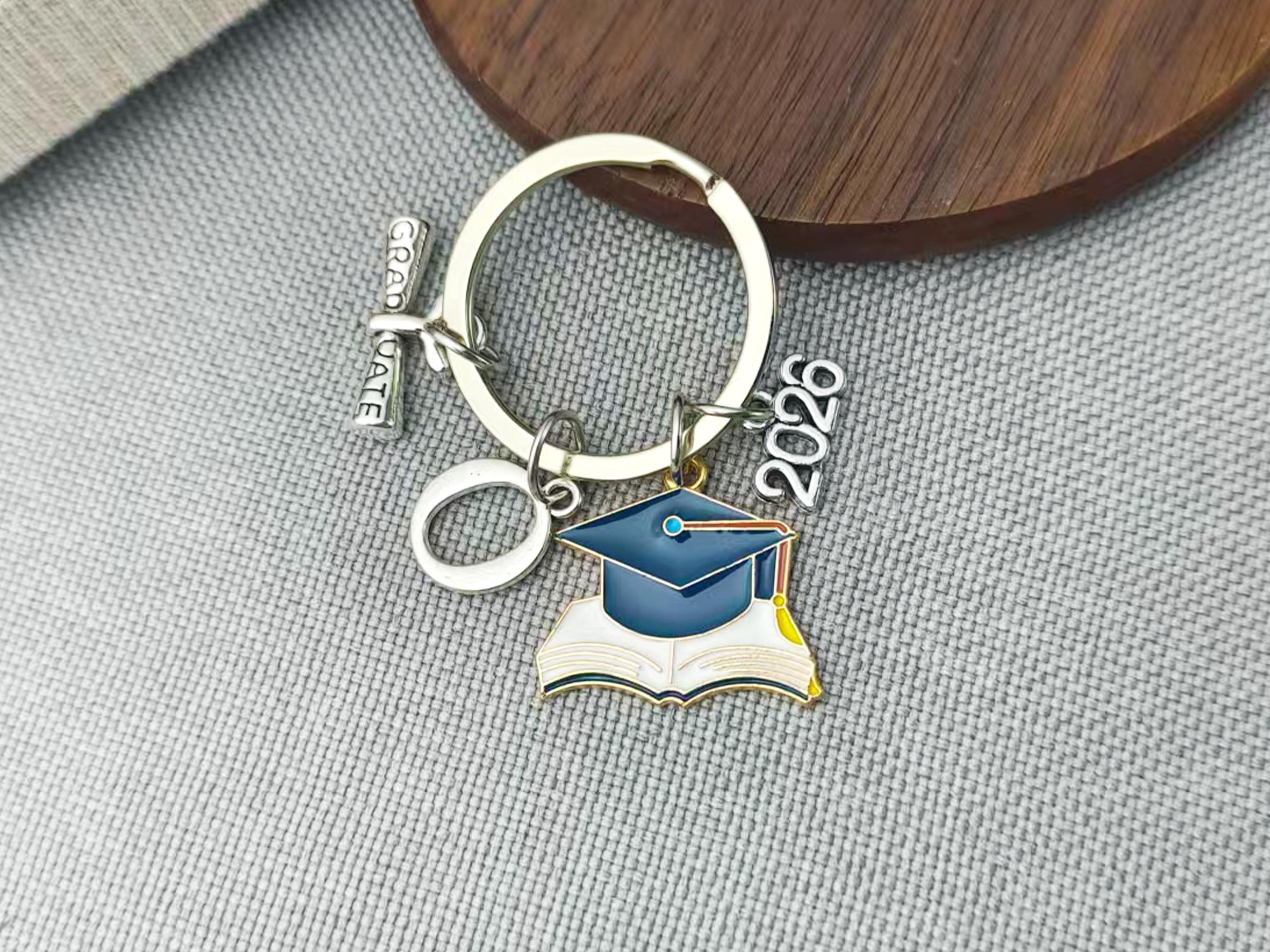 Graduation Keyring Personalized Graduation Keyring Gifts for Best Friend, Custom Initials ...