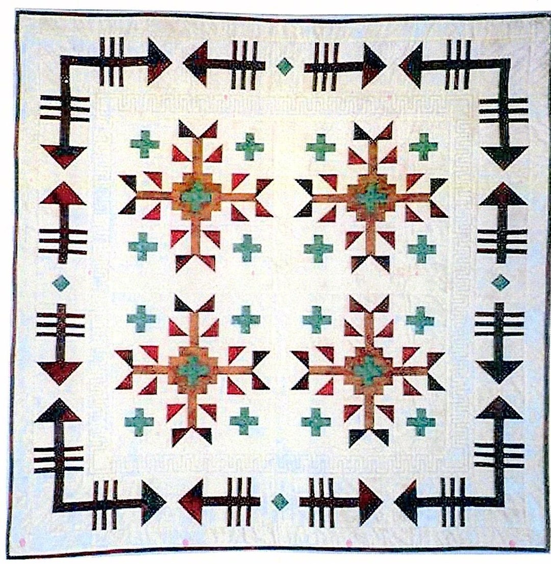 Broken Arrowsouthwest Quilt Pattern for Wall Hanging and King Size