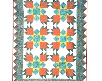 Oso Grande--Southwest Quilt Pattern (Paper Version)--Wall Hanging, Twin/ Throw, and King Size Quilt