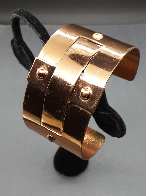 Renoir Vintage Copper Wide Cuff Bracelet