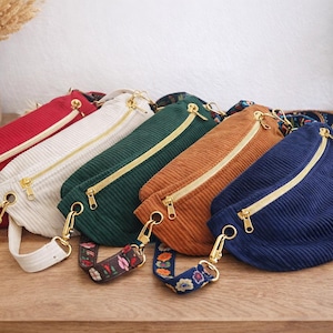 Sac banane S M L, unique et original en velours côtelé personnalisable #Sac 100% personnalisable #" Faites votre choix "