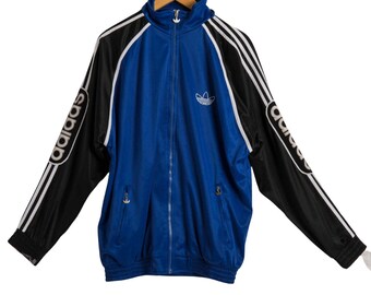 Chaqueta de chándal adidas con logo bordado - Xl