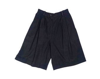 Black high waisted bermuda shorts - Xs