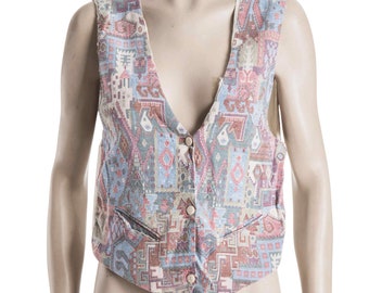 Gilet tapisserie pastel - S/m