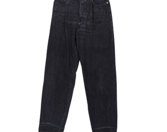 Jean mom en denim épais noir vintage - M